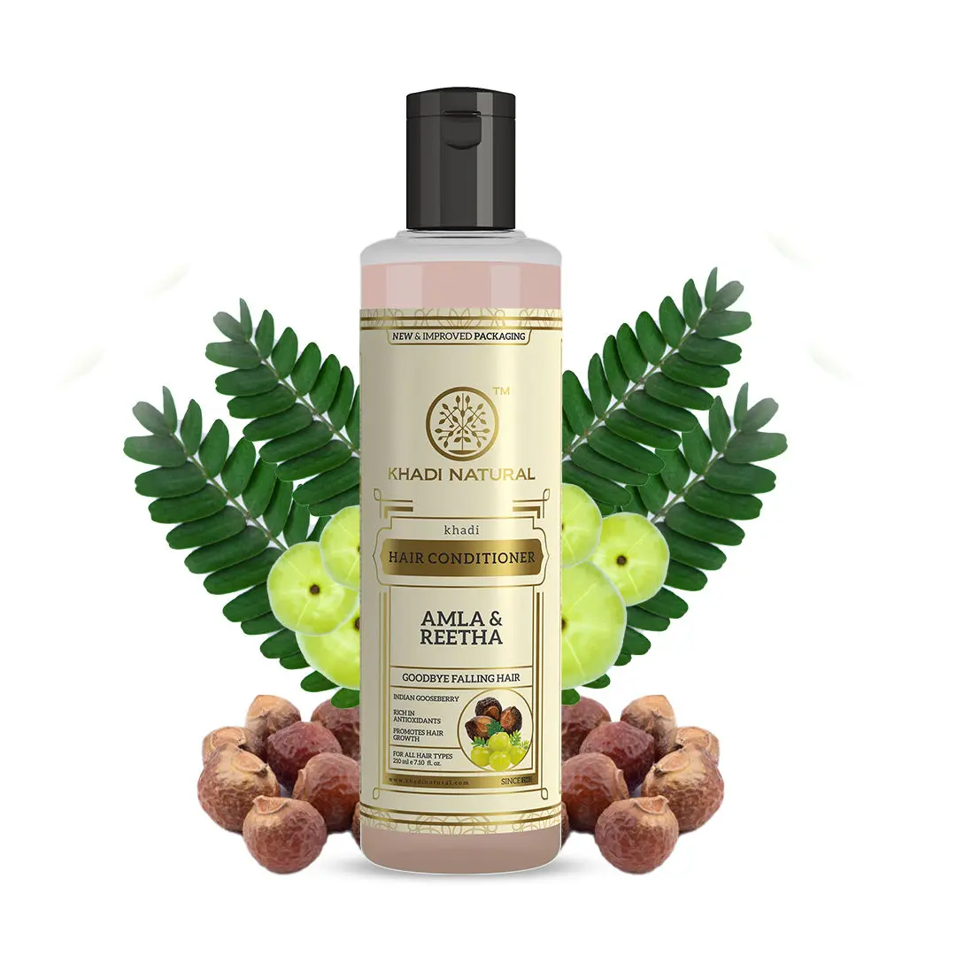 Khadi Natural Amla & Reetha Hair Conditioner | For Hair Fall Rescue | 210ml