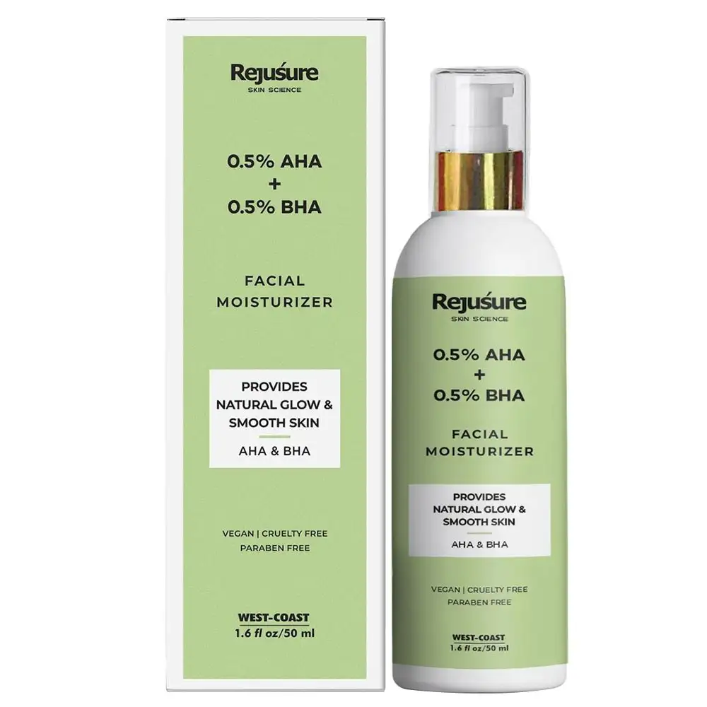 Rejusure AHA 0.5% + BHA 0.5% Facial Moisturizer,  50 ml  Oily Skin