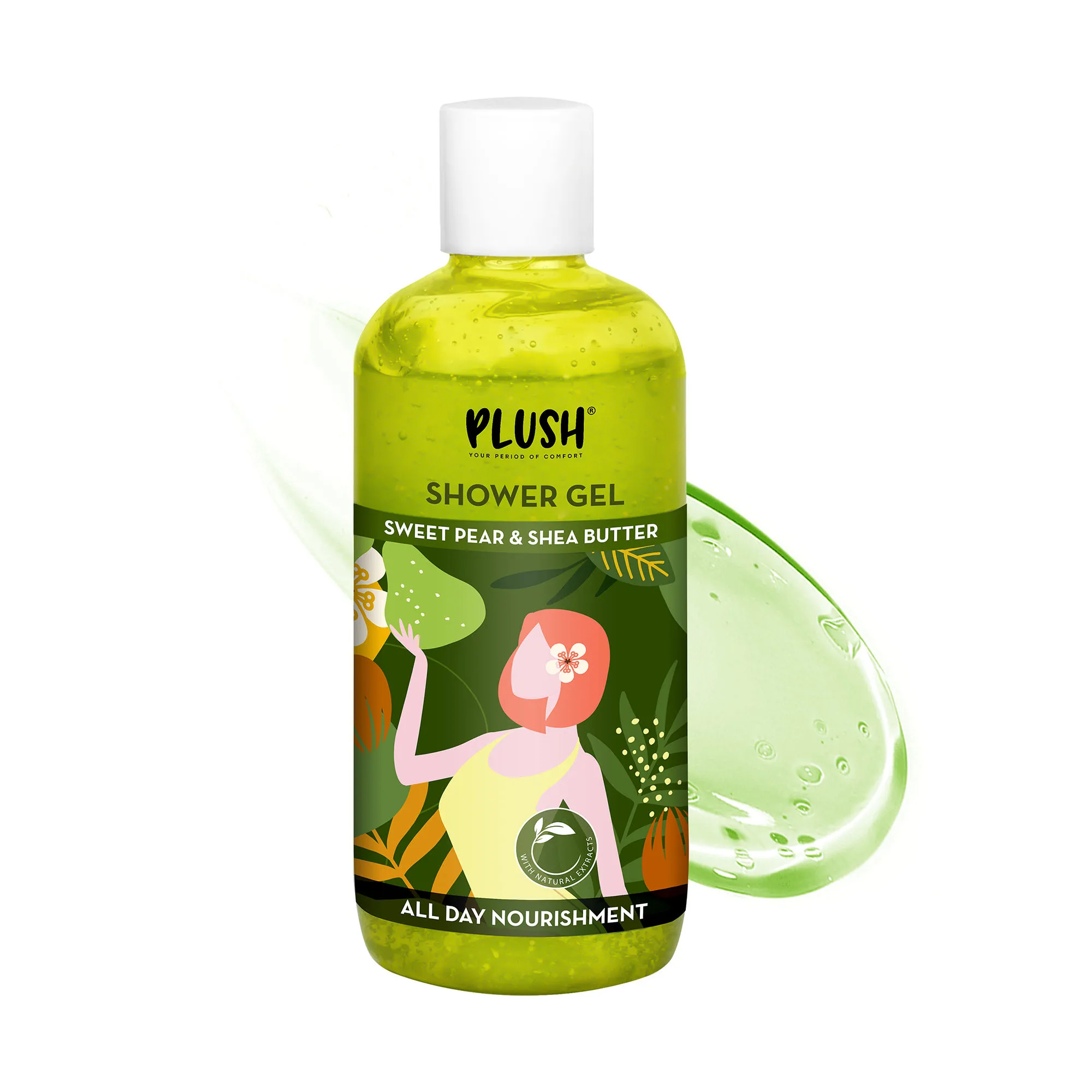 Plush Sweet Pear & Shea Butter Shower Gel for Women