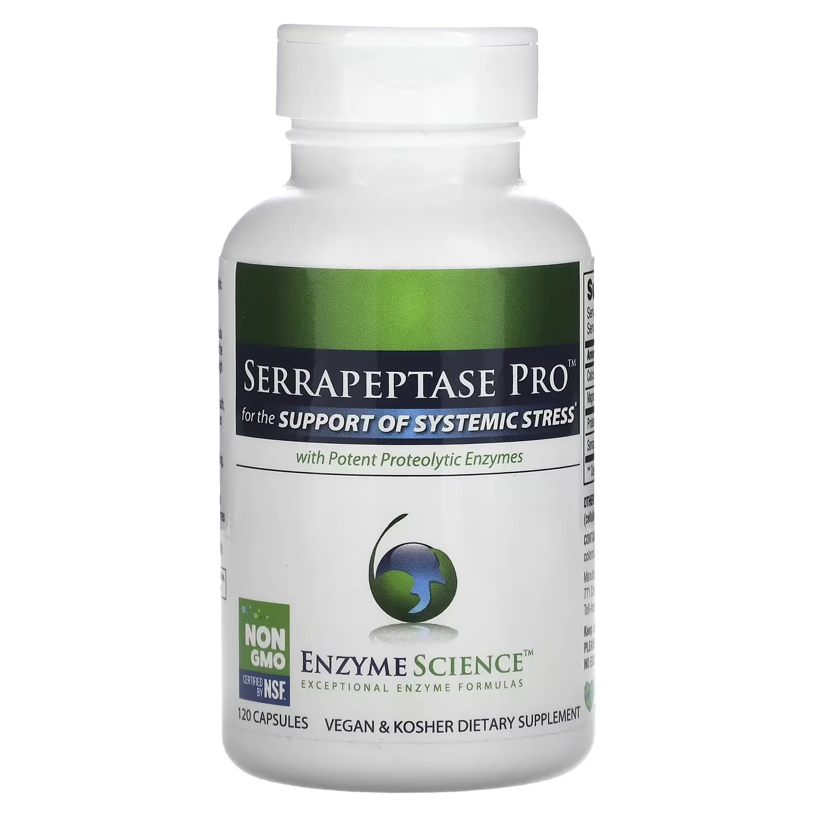 Serrapeptase Pro with Potent Proteolytic Enzymes, 120 Capsules