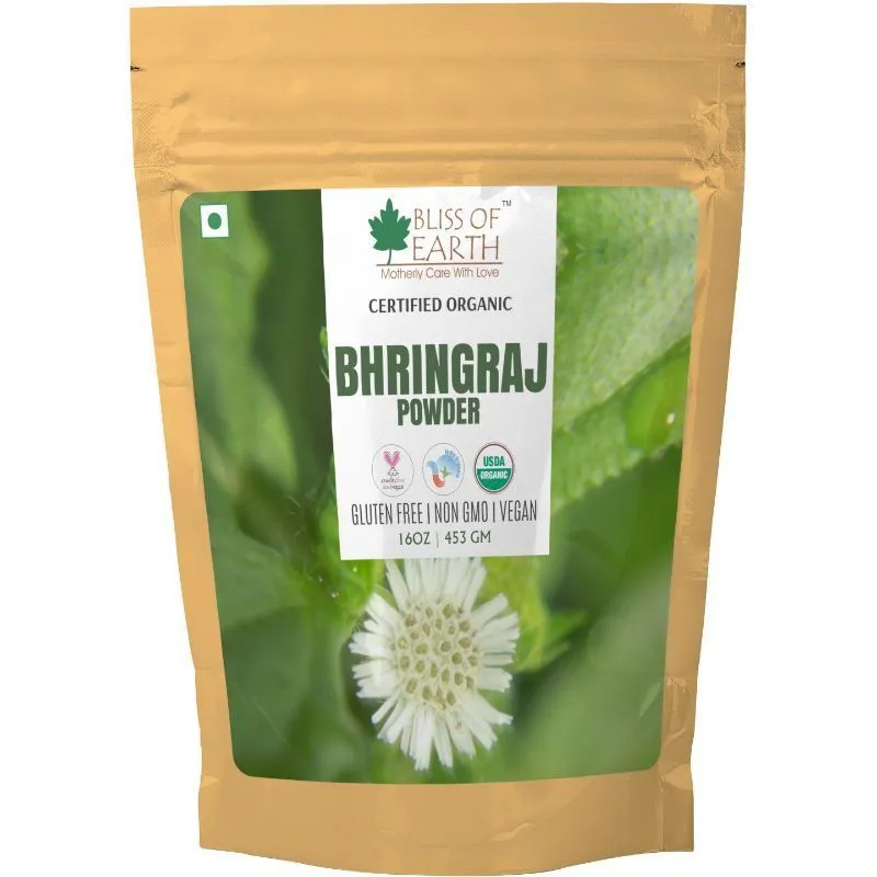 Bliss Of Earth Certified Organic Bhringraj Powder