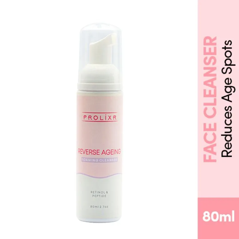 Prolixr Reverse Ageing Foaming Cleanser With Retinol & Peptide