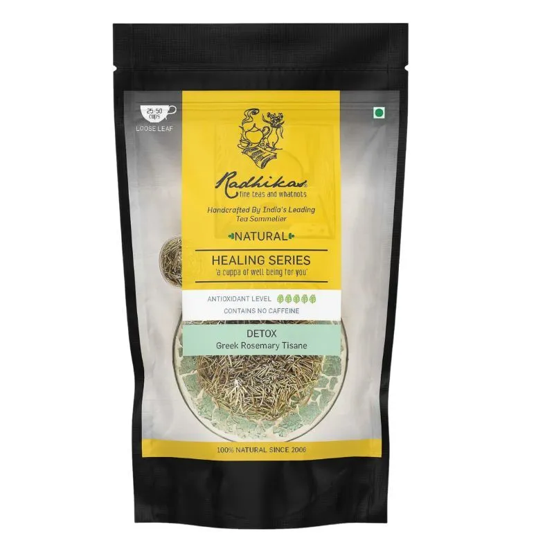 Radhikas Detox Greek Rosemary Tisane, Natural Teas, Cold & Hot Brew