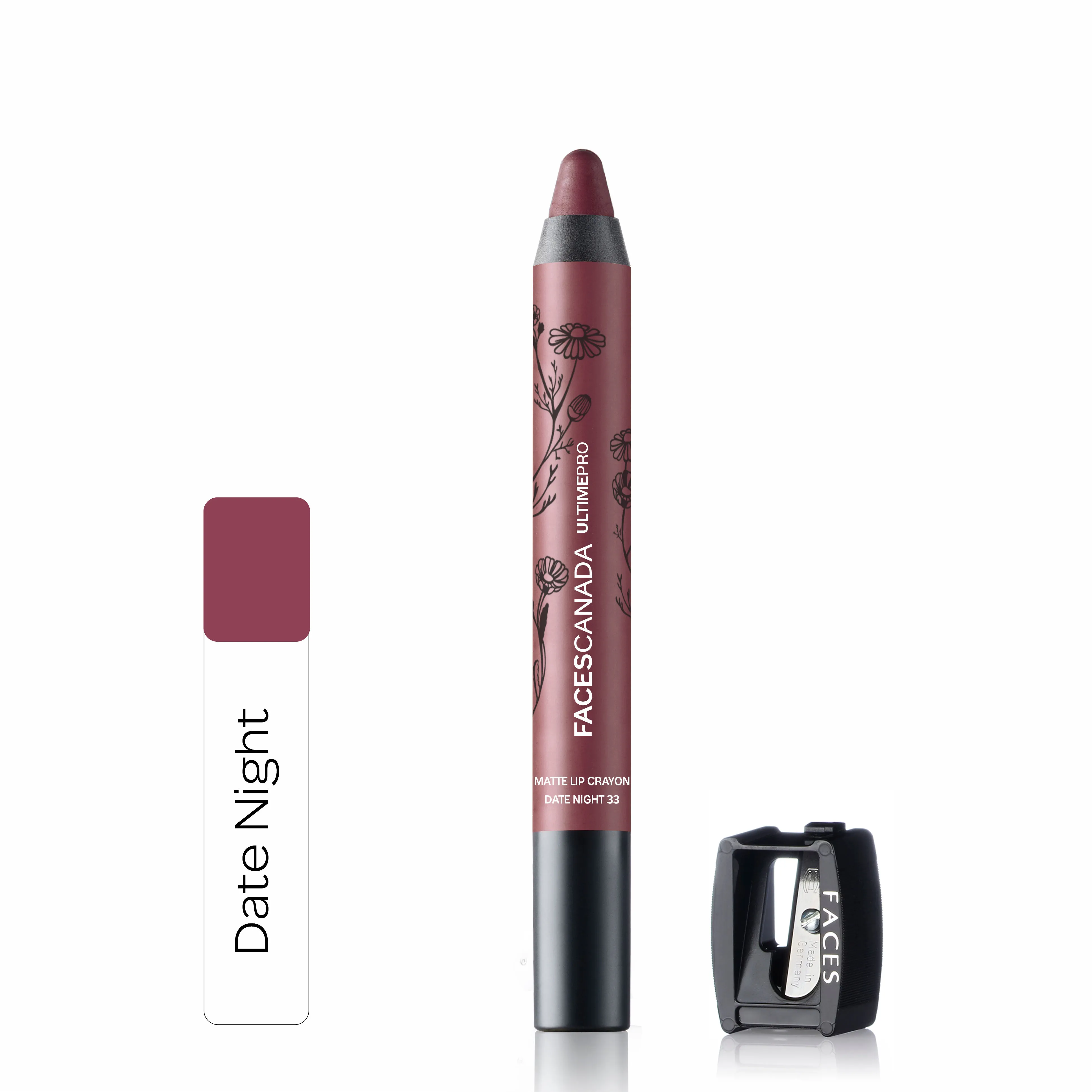 Faces Canada Ultime Pro Matte Lip Crayon With Free Sharpener - Date Night 33