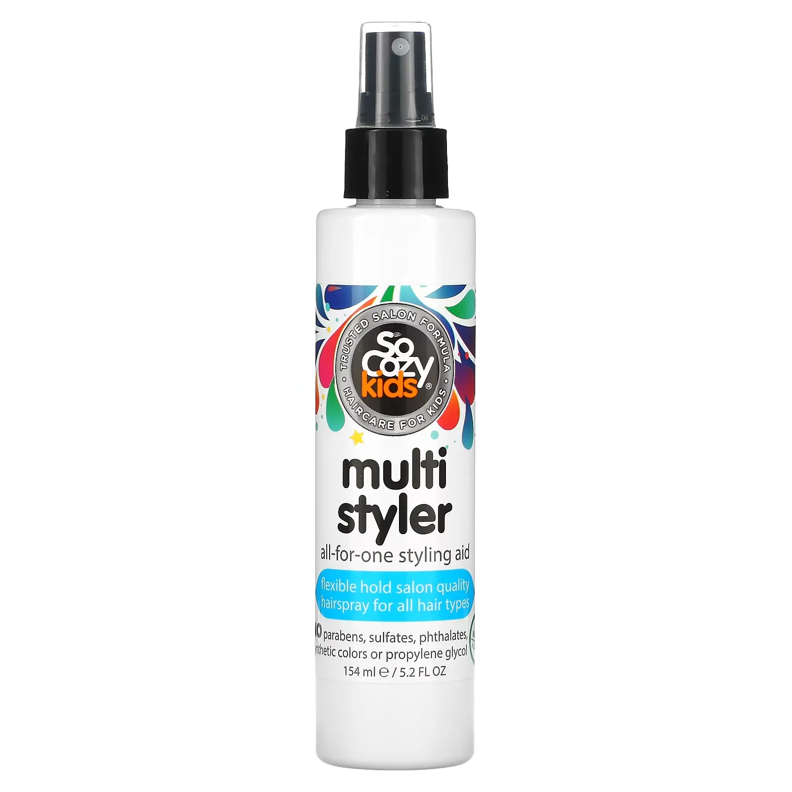 Kids, Multi Styler, All-For-One Styling Aid, All Hair Types, 5.2 fl oz (154 ml)