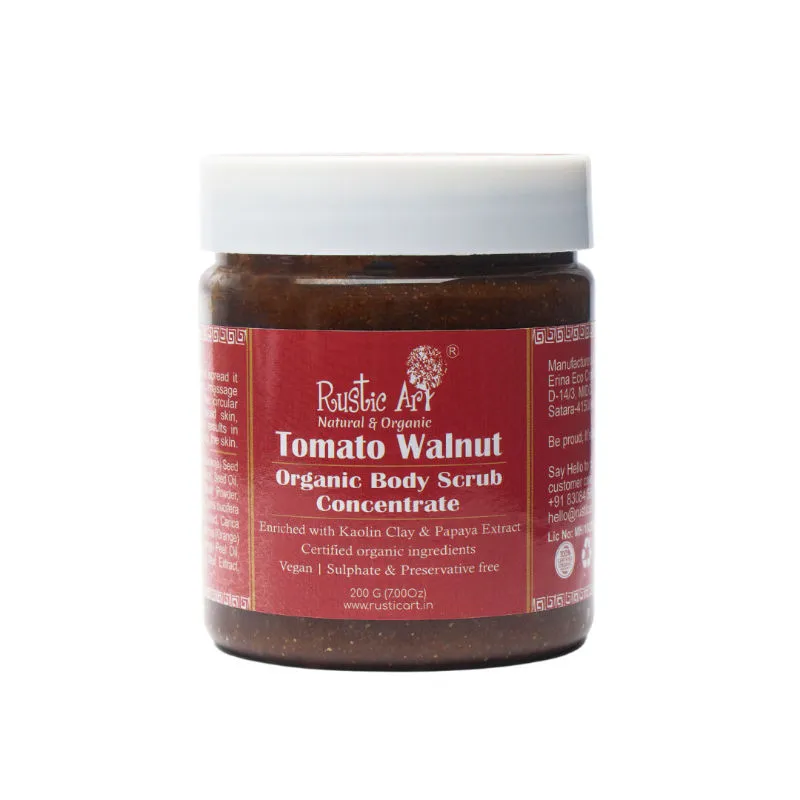 Rustic Art Tomato Walnut Body Scrub Concentrate