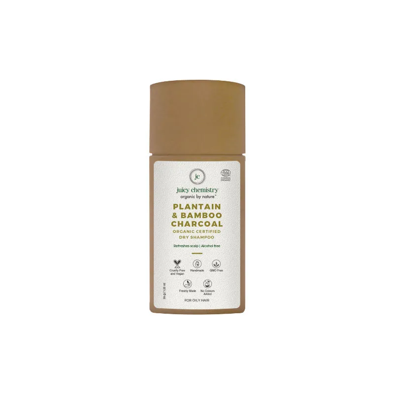 Juicy Chemistry Plantain , Bamboo & Charcoal Organic Dry Shampoo