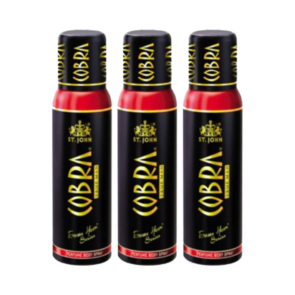 ST-JOHN Cobra No Gas Deo True Man - Pack of 3