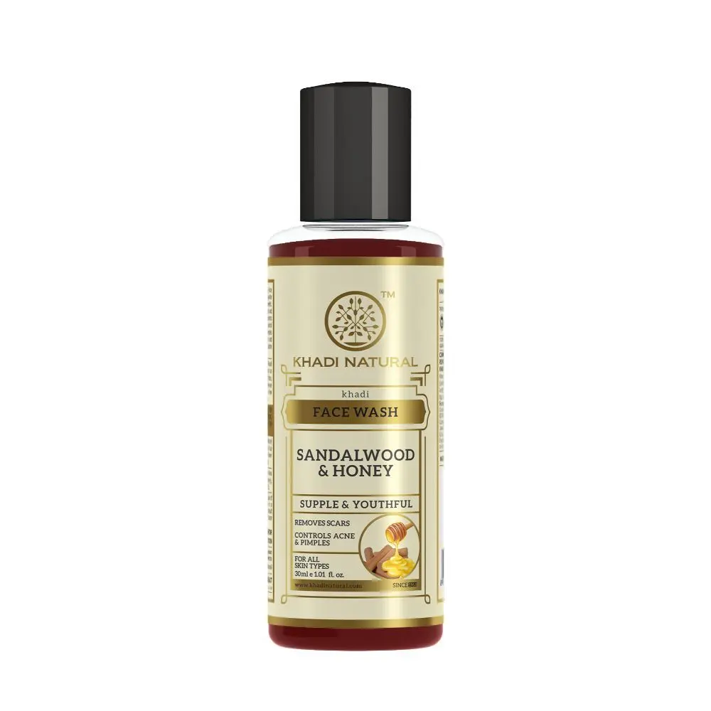 Khadi Natural Sandalwood & Honey Face Wash 30ml