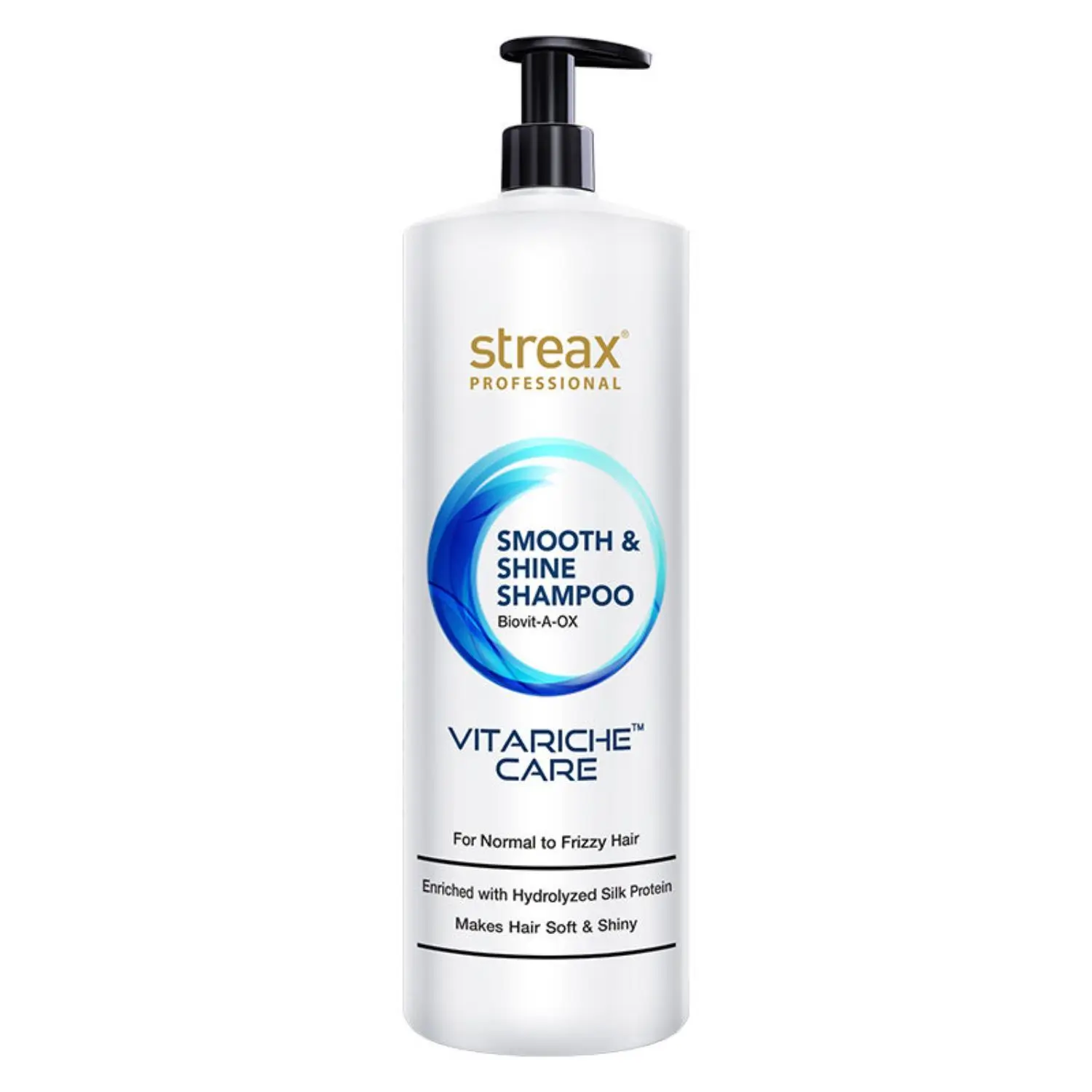 Streax Professional Vitariche Care Smooth and Shine Shampoo (1500 ml)