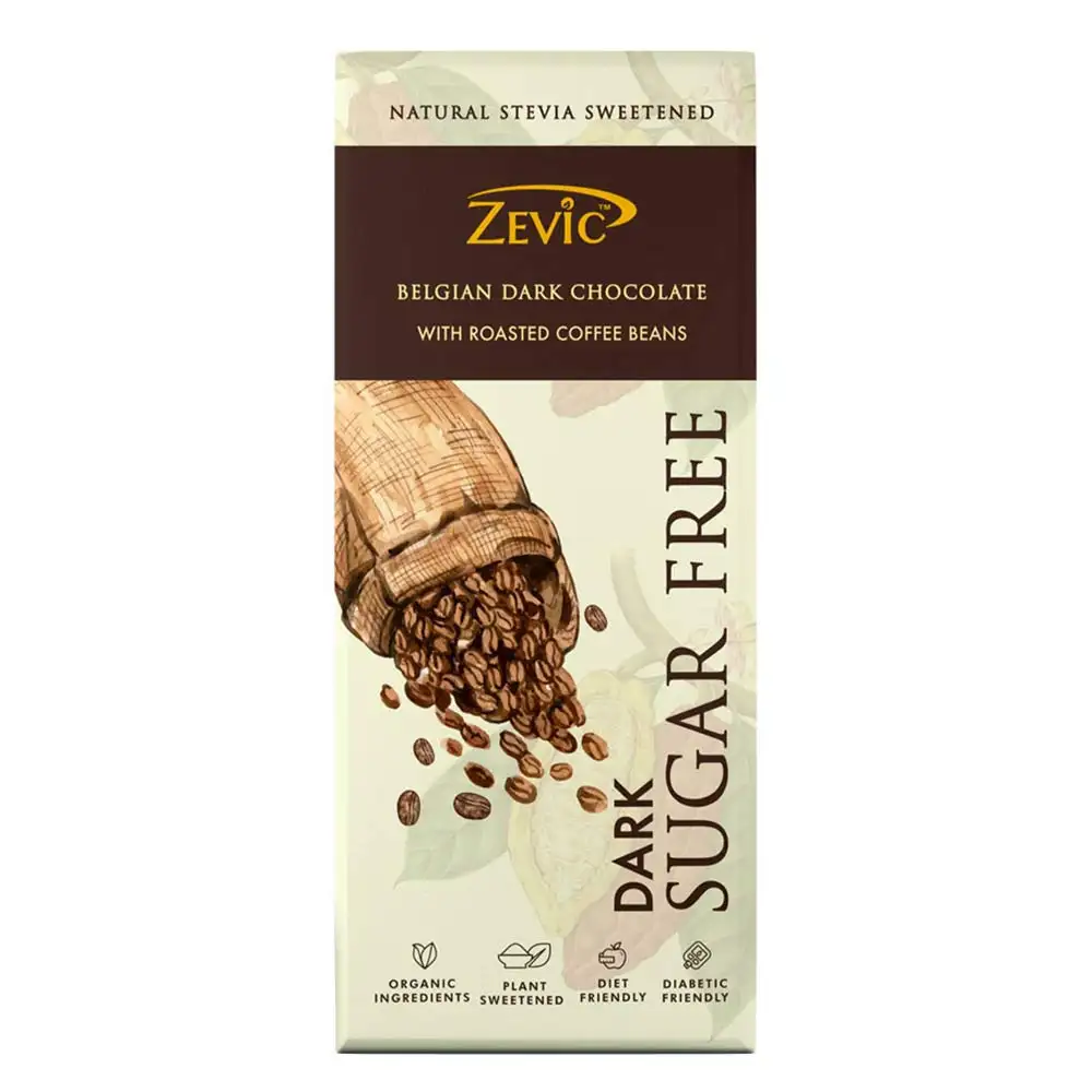 Zevic Roasted Almonds Stevia Chocolate 40 g,  1 Piece(s)/Pack  Roasted Coffee Beans