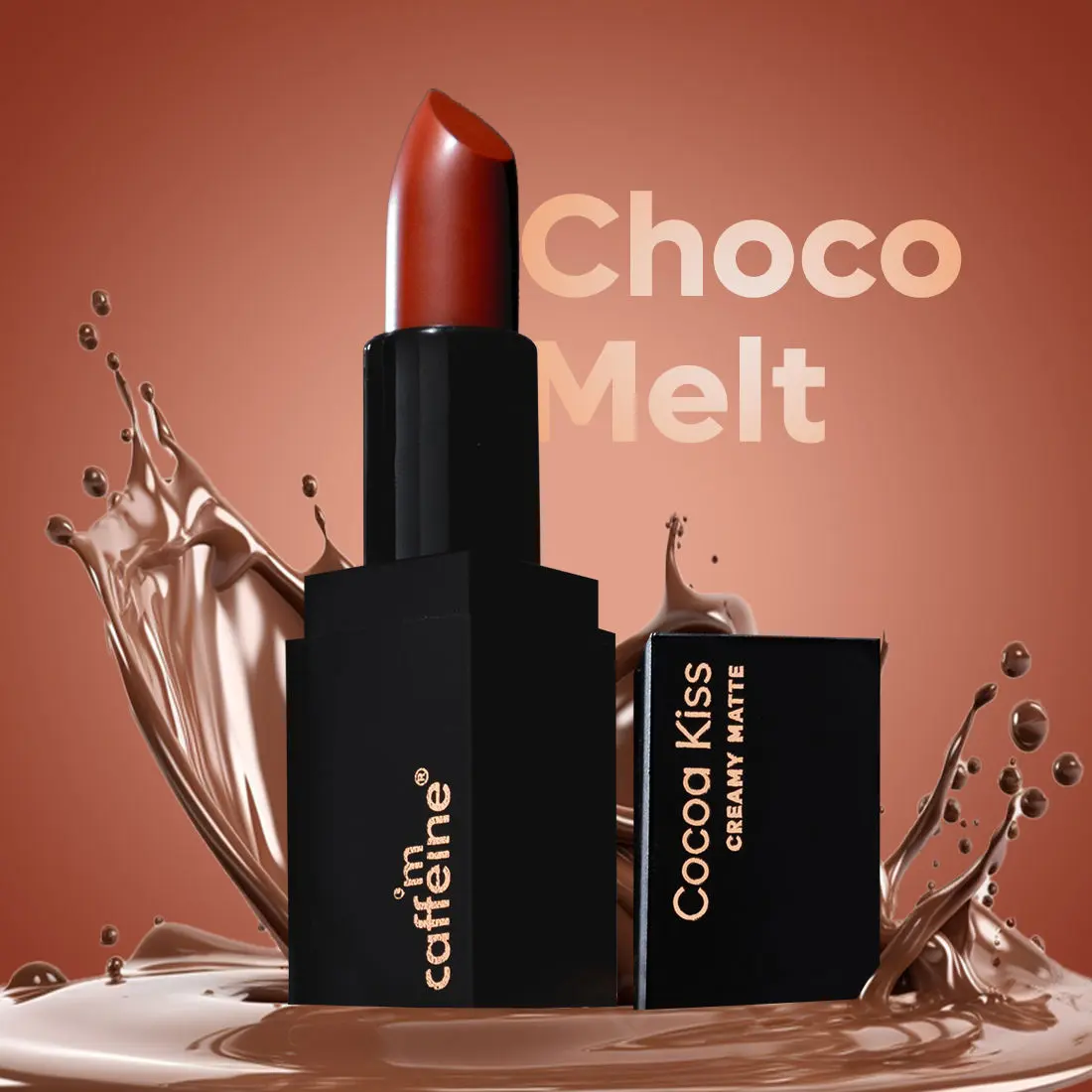 mCaffeine Cocoa Kiss Creamy Matte Lipstick-Choco Melt