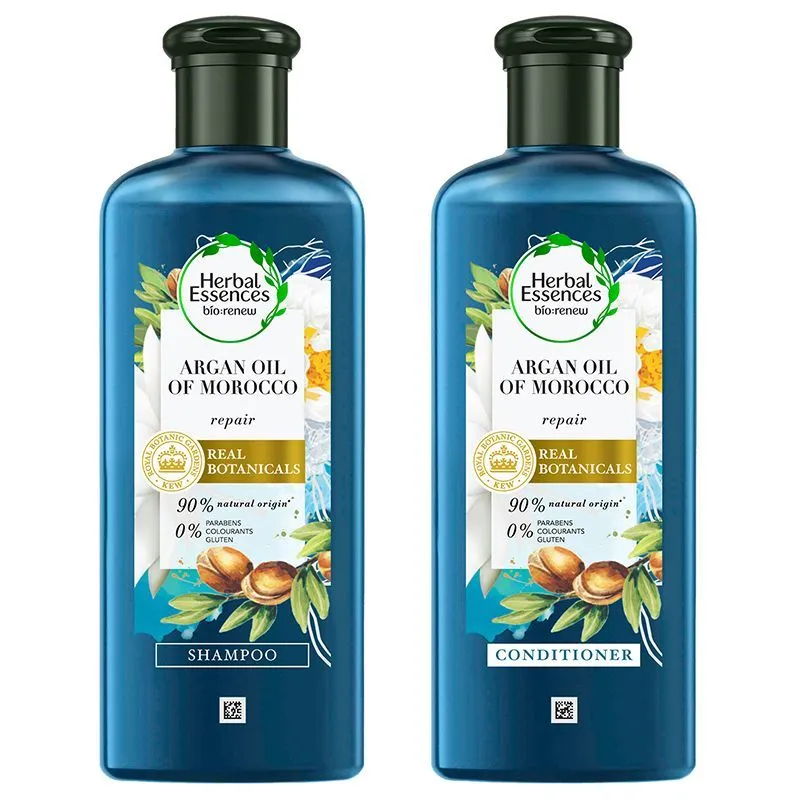 Herbal Essences Argan Oil Shampoo & Conditioner For Frizz - No Parabens, No Colourants