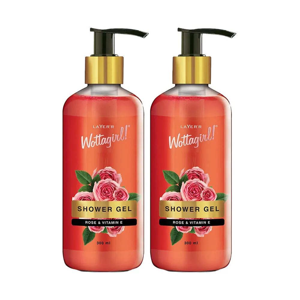 Layer'r Wottagirl Rose & Vitamin-e Shower Gel (Pack Of 2)