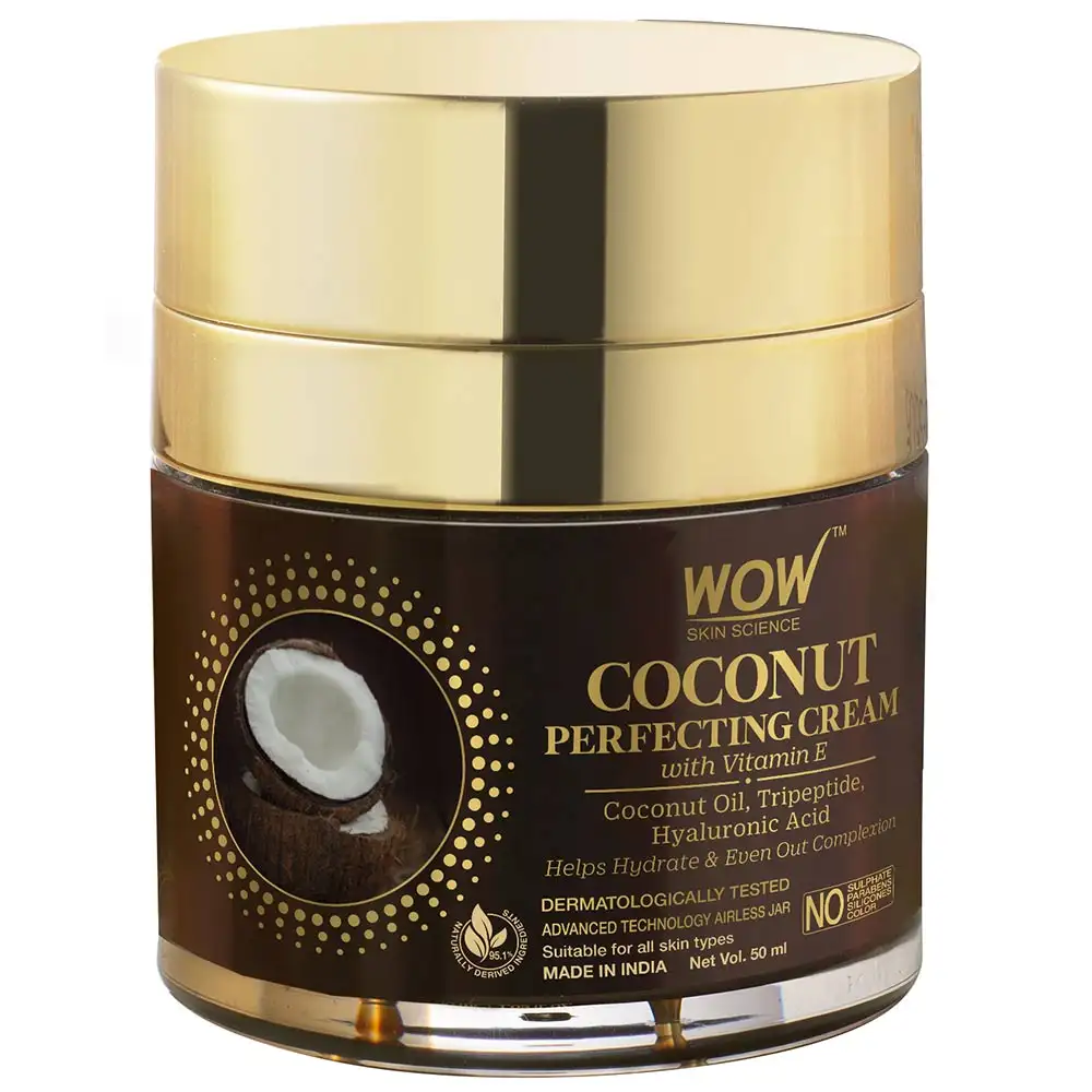 WOW Skin Science Coconut Perfecting Cream,  50 ml  with Vitamin E