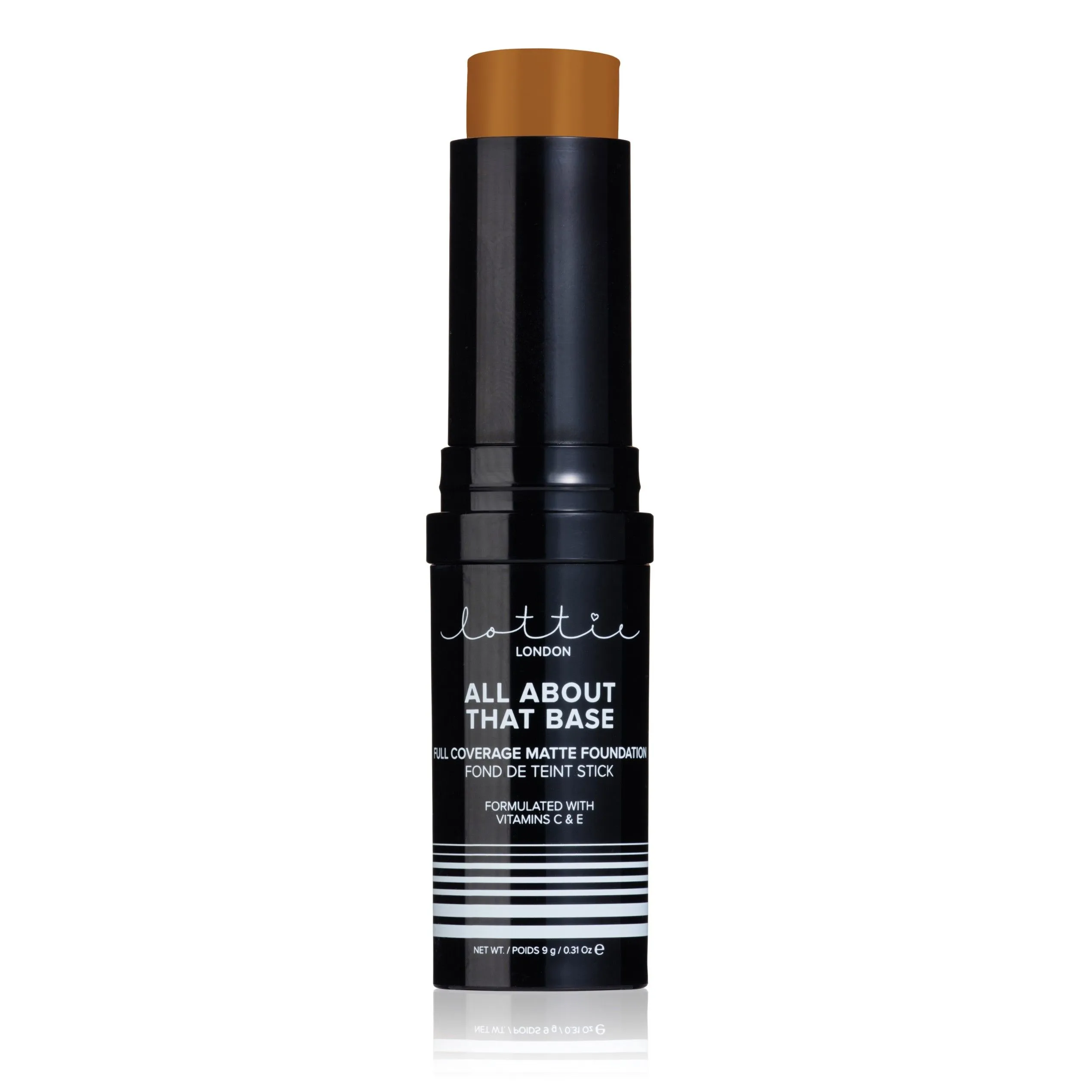 Lottie London All About That Base Full Coverage Matte Foundation Stick - Rich Toffee