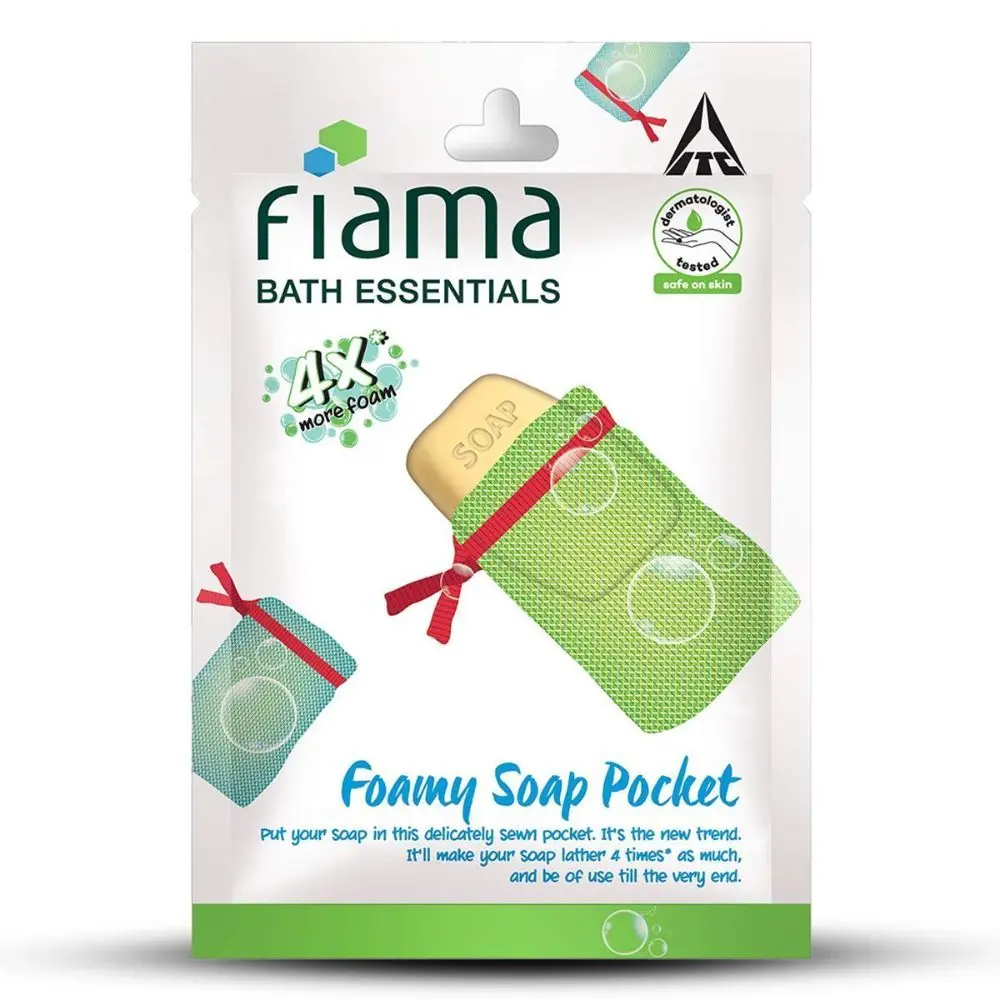 Fiama Bath Essentials Foamy Soap Pocket, 1 Piece