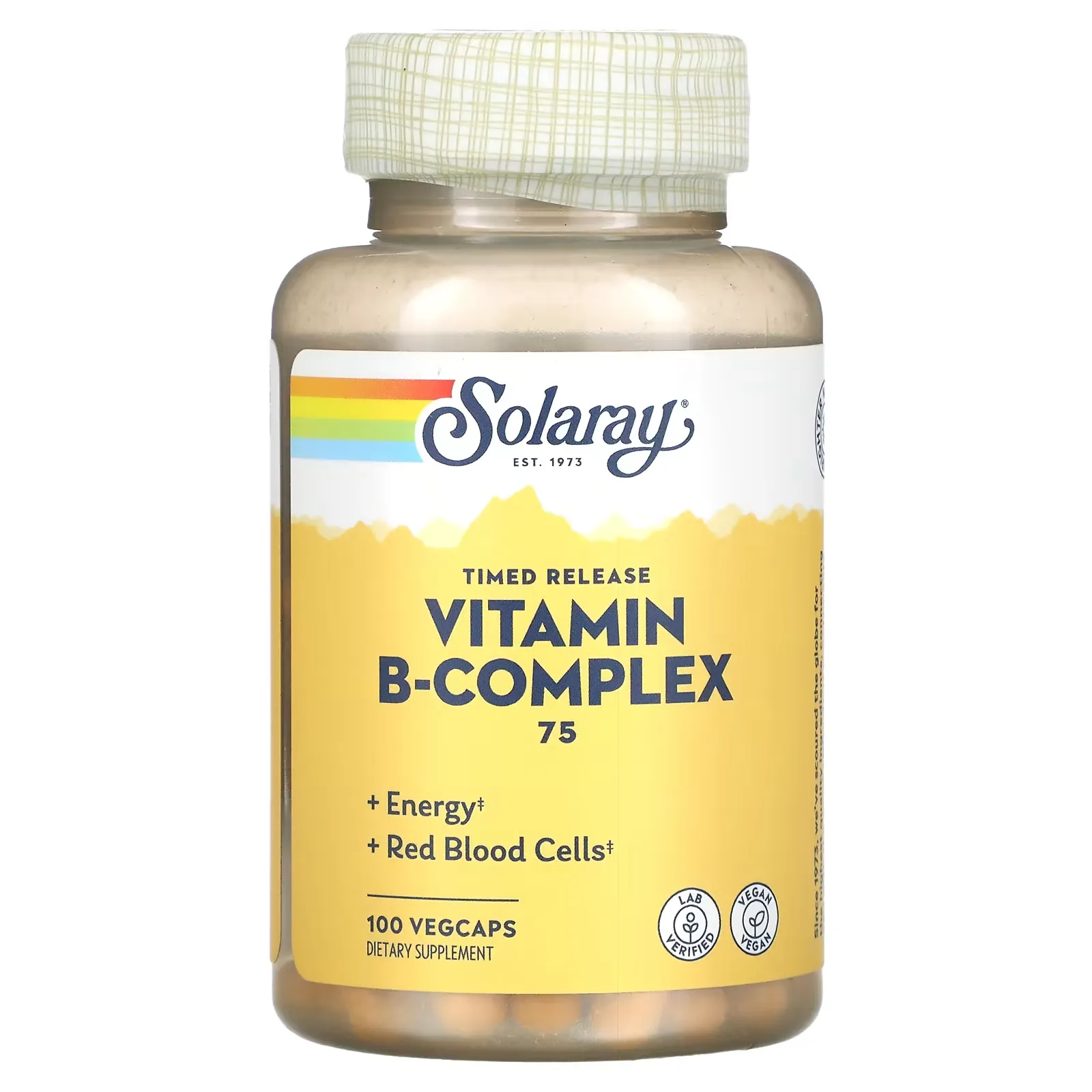 Vitamin B-Complex 75, Timed-Release, 100 VegCaps