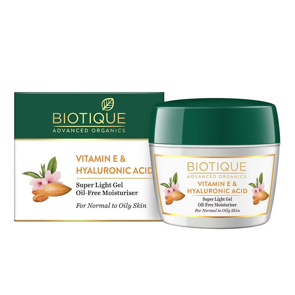 Biotique Advanced Organics Vitamin E & Hyaluronic Acid Super Light Gel Oil-Free Moisturiser (175 g)