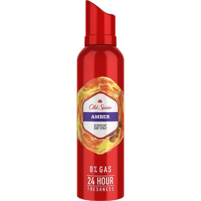 Old Spice Amber No Gas Deodorant Body Spray Perfume (140 ml)