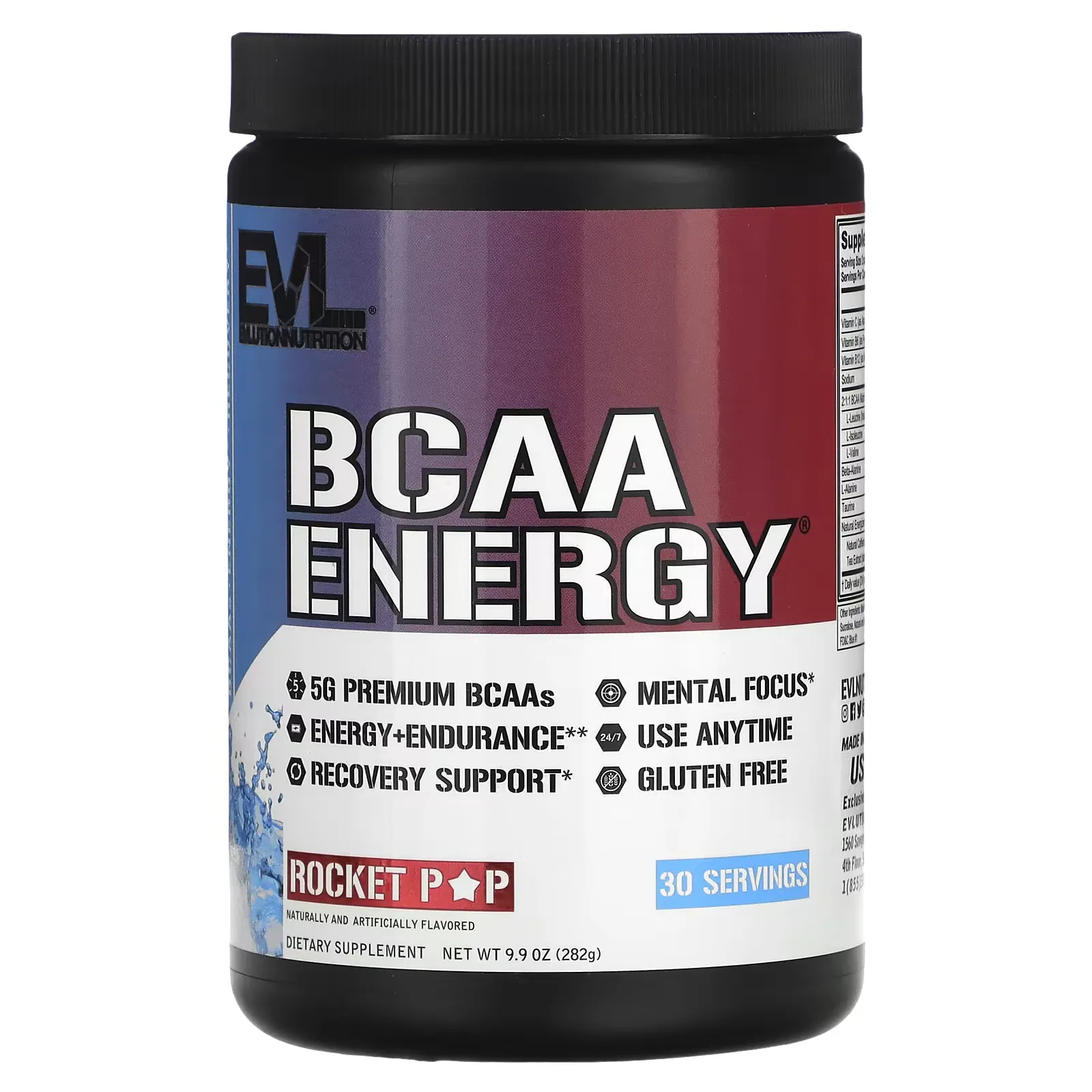 BCAA ENERGY, Rocket Pop, 9.9 oz (282 g)