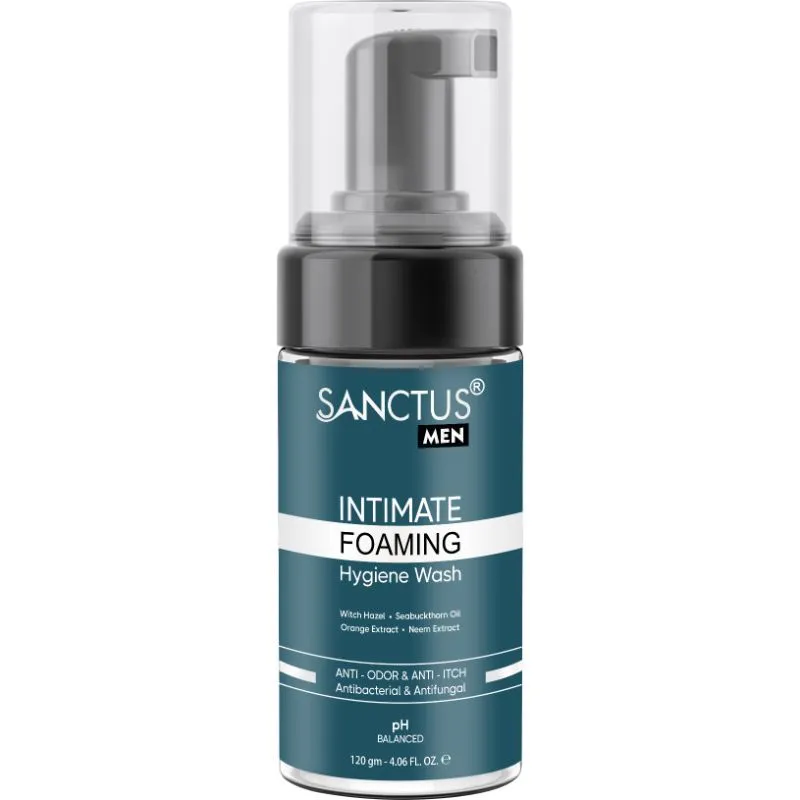 SANCTUS Intimate Foaming Hygiene Wash For Men - Prevents Bad Odor