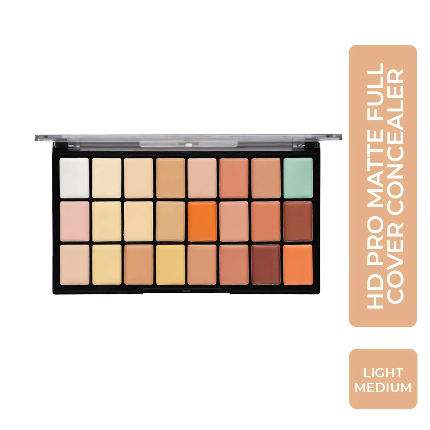 Half N Half Full Cover Concealer Makeup Kit Multicolour Palette, Light-Medium (20.5g)