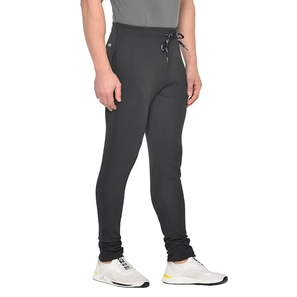 Fitinc Dobby Solid Track Pants,  Black  Large