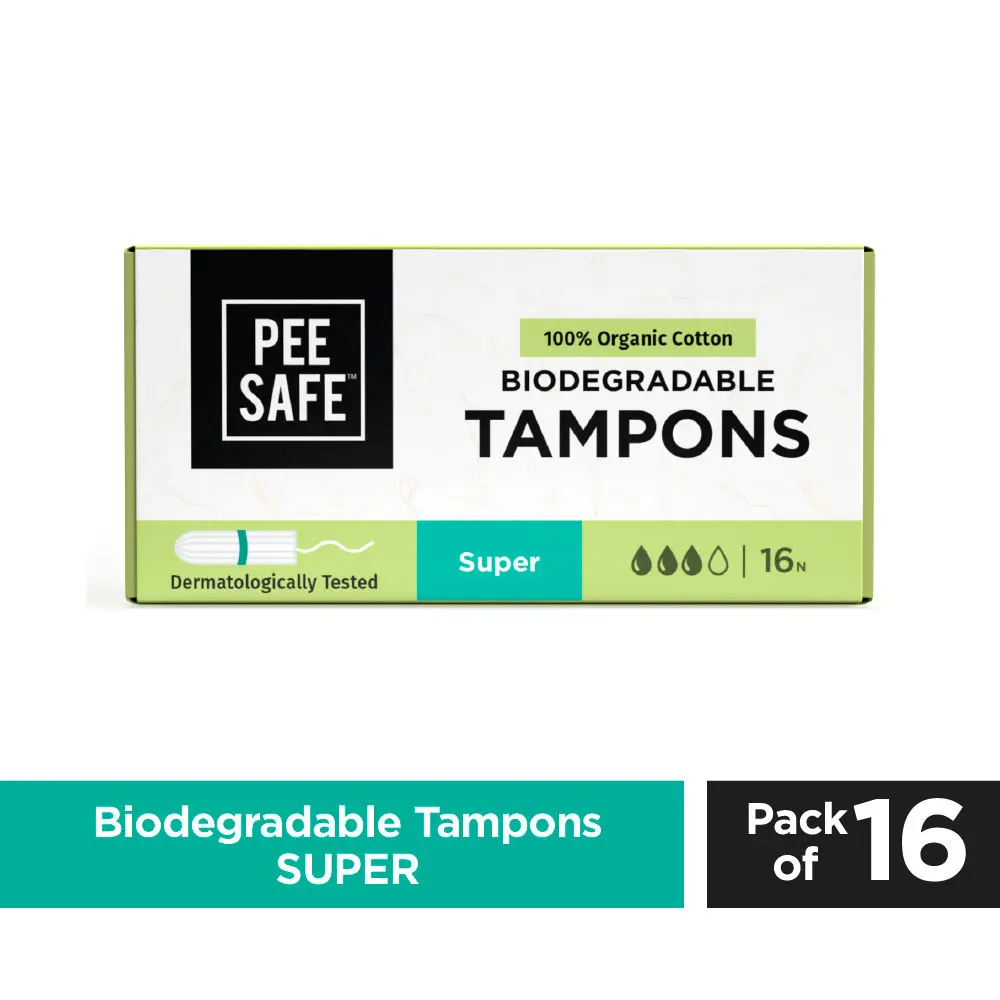 Pee Safe Organic Cotton Tampon (Super)