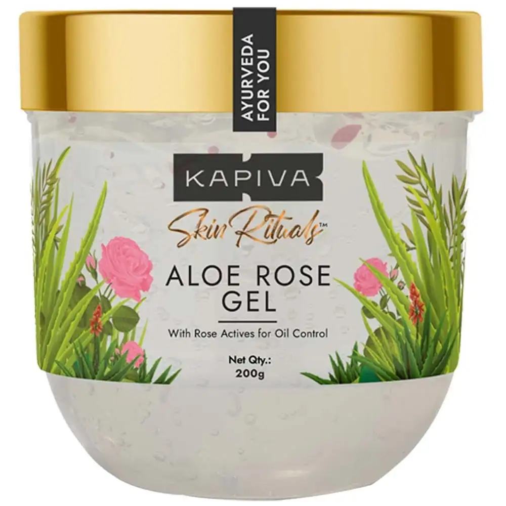 Kapiva Skin Rituals Aloe Rose Gel,  200 g  for Oily Skin