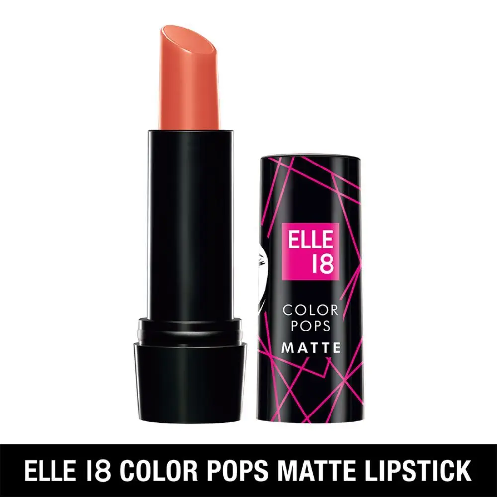 Elle 18 Color Pop Matte Lip Color, C27, Peach Impact, 4.3 g