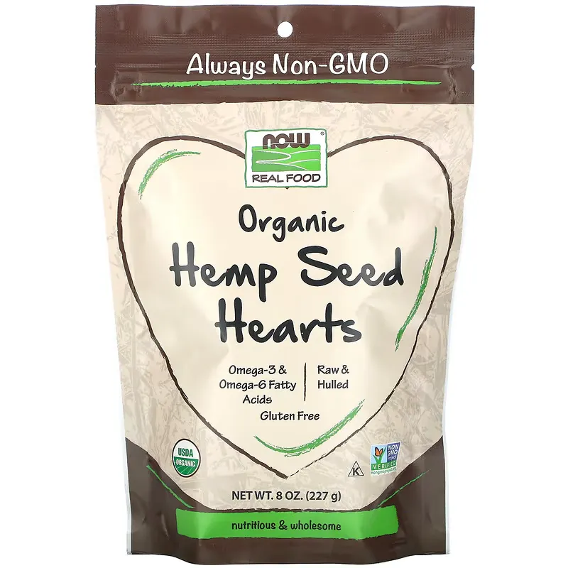 Real Food, Organic Hemp Seed Hearts, 8 oz (227 g)