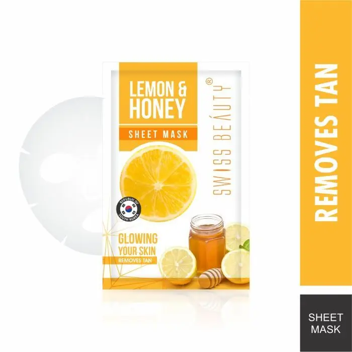 Swiss Beauty Tan Removal Sheet Mask Lemon+Honey (22 ml)