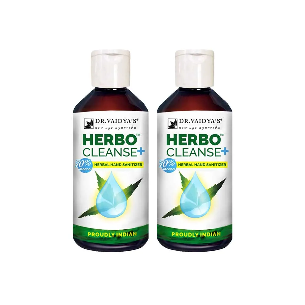 Dr. Vaidya's Herbocleanse Plus Hand Sanitizer (Pack Of 2)