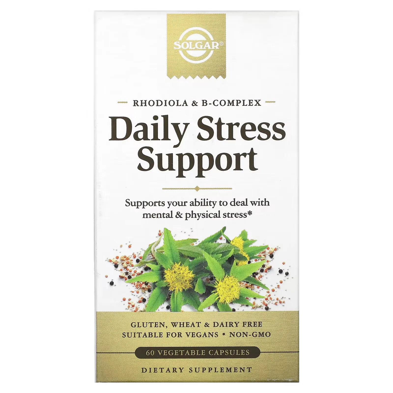 Rhodiola & B-Complex, Daily Stress Support, 60 Vegetable Capsules