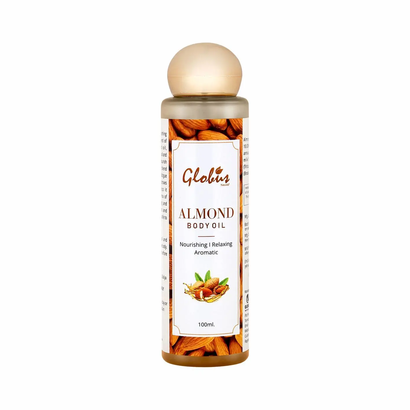 Globus Naturals Almond Body Massage Oil (100 ml)