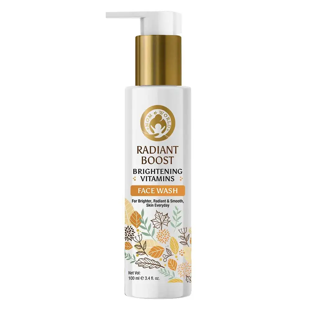 Mom & World Radiant Boost Brightening Face Wash,  100 ml  for All Skin Types