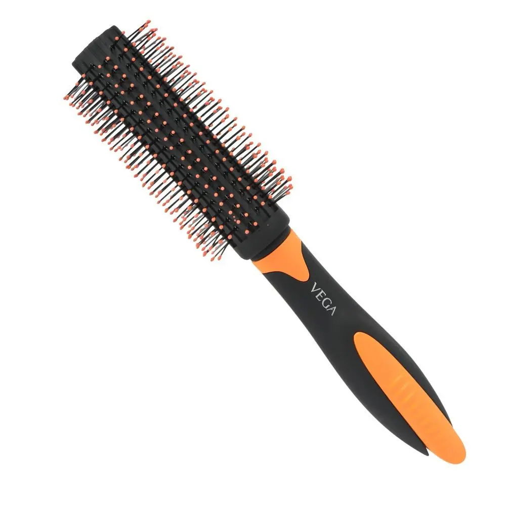 Vega Round Hair Brush (India's No.1* Hair Brush Brand) With Clip (E20-RB)