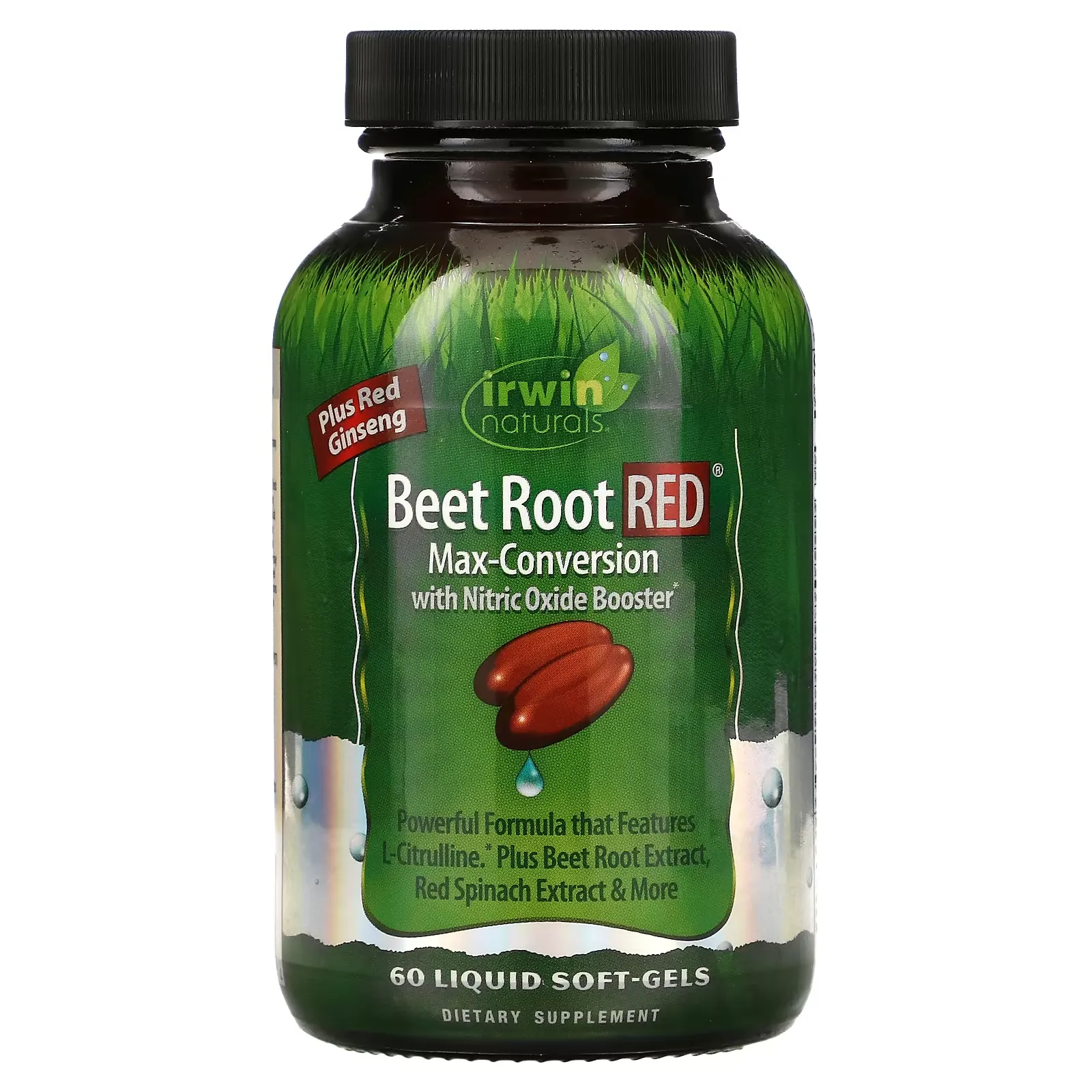 Beet Root RED, Max-Conversion with Nitric Oxide Booster, 60 Liquid Soft-Gels