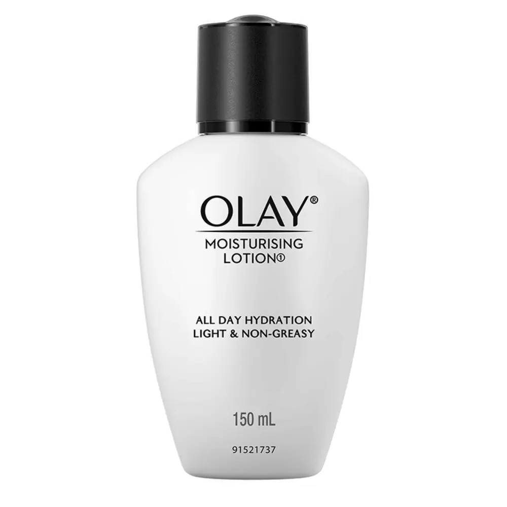 Olay Moisturising Lotion with Coconut, Caster Seed Oil, Glycerin | Boosts essential moisture | All Day hydration | Improve and maintain youthful looking skin | Light & Non- Greasy | 150 ml