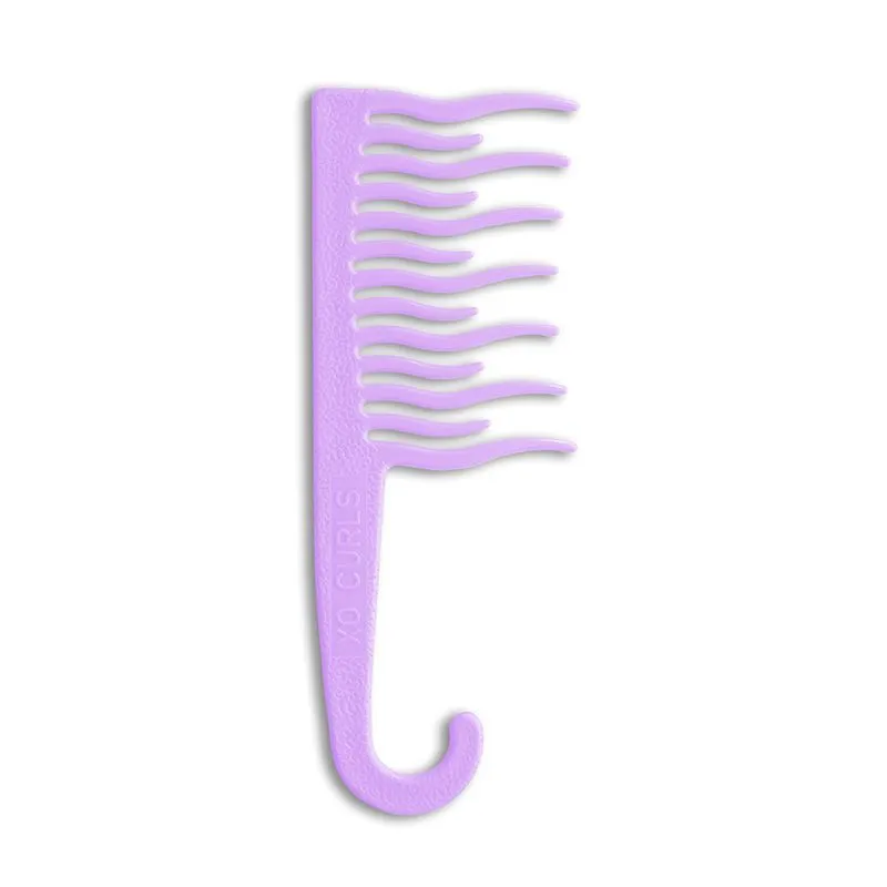 XO Curls Shower Detangling Comb - Lavender