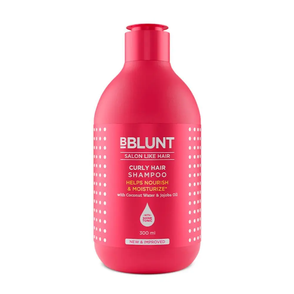 BBLUNT Curly Hair Shampoo with Coconut Water & Jojoba Oil - 300 ml