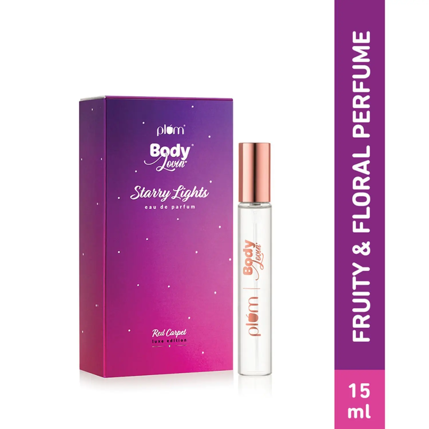 Plum BodyLovin’ Starry Lights Eau De Parfum (15 ml) | Red Carpet Collection | Fruity & Floral Fragrance | Long-lasting Perfume