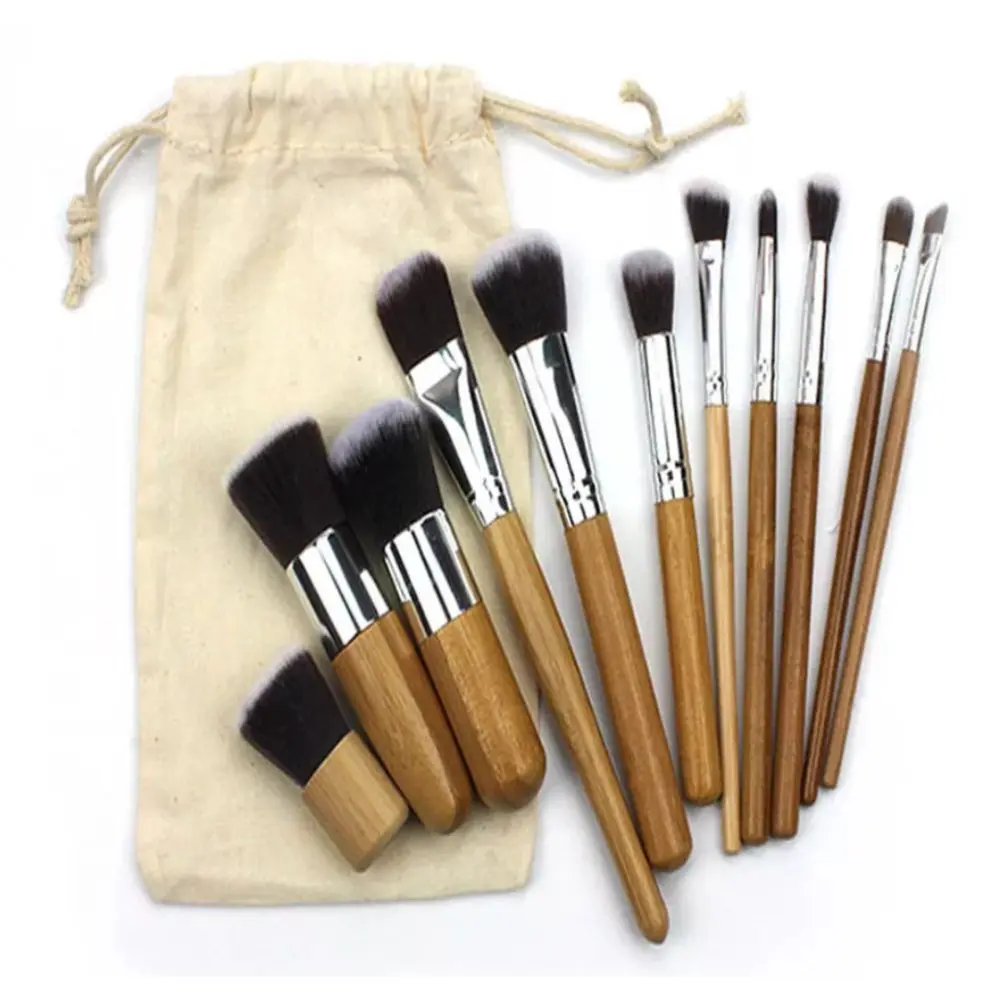 AY Professional Make Up Brush Set - Pack of 11, Color May Vary