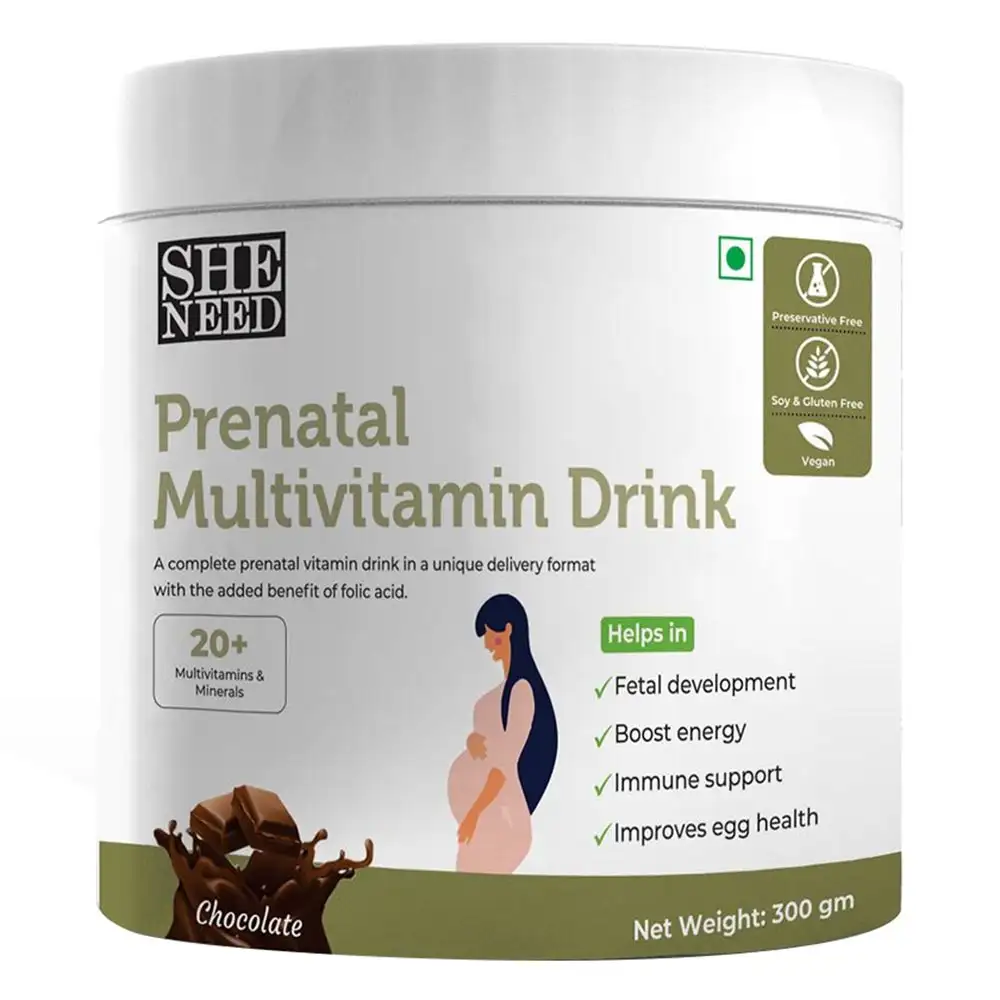 SheNeed Prenatal Multivitamin Drink,  300 g  Chocolate