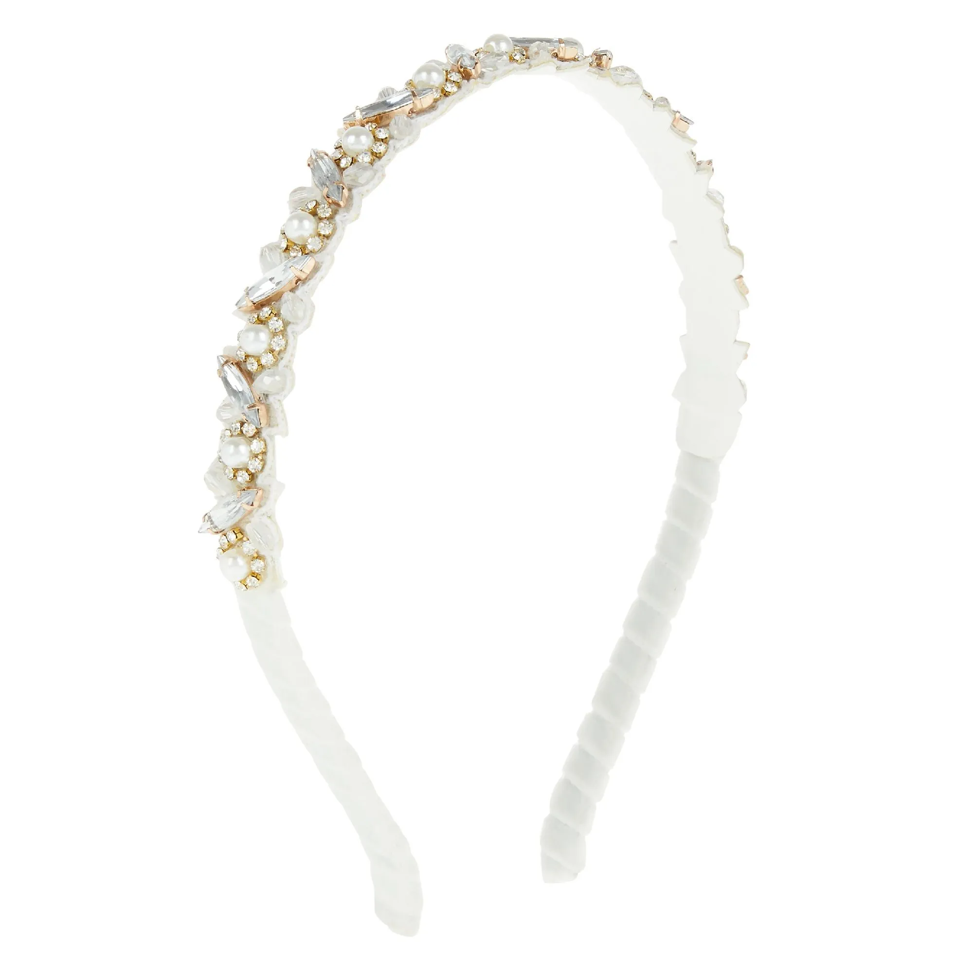 Accessorize London Flower And Navette Crystal Headband