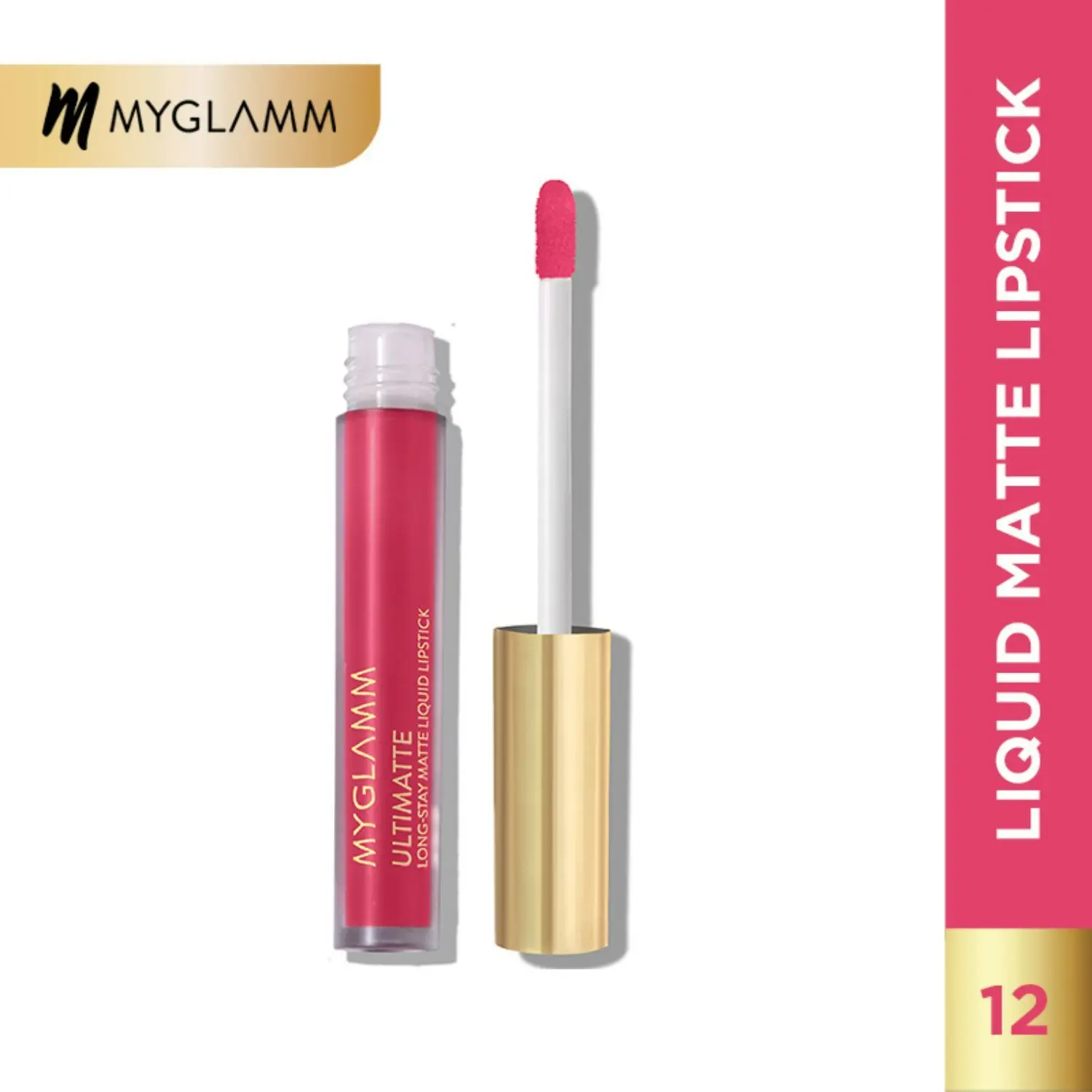 MyGlamm Ultimatte Long Stay Matte Liquid Lipstick-Pink Stunner (2.5 ml)