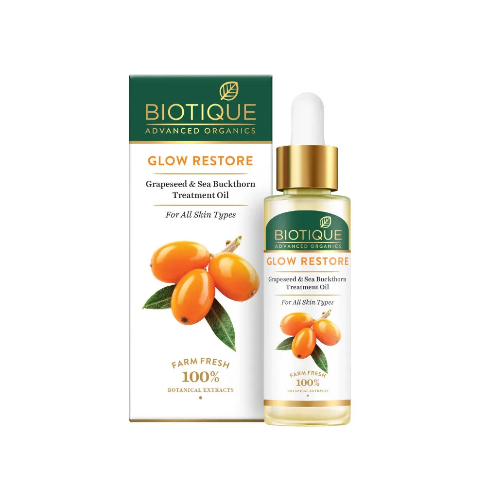 Biotique Advanced Organics Glow Restore Grapeseed & Sea Buckthorn Treatment Oil