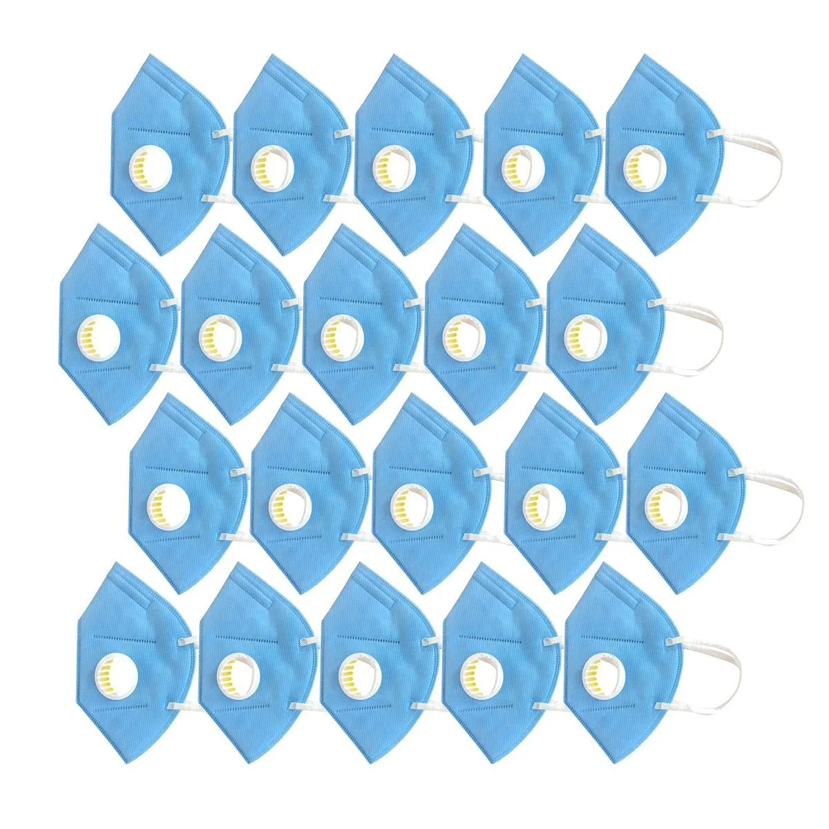 Fabula Pack of 24 Anti-Pollution Reusable 5 Layer Mask - Blue