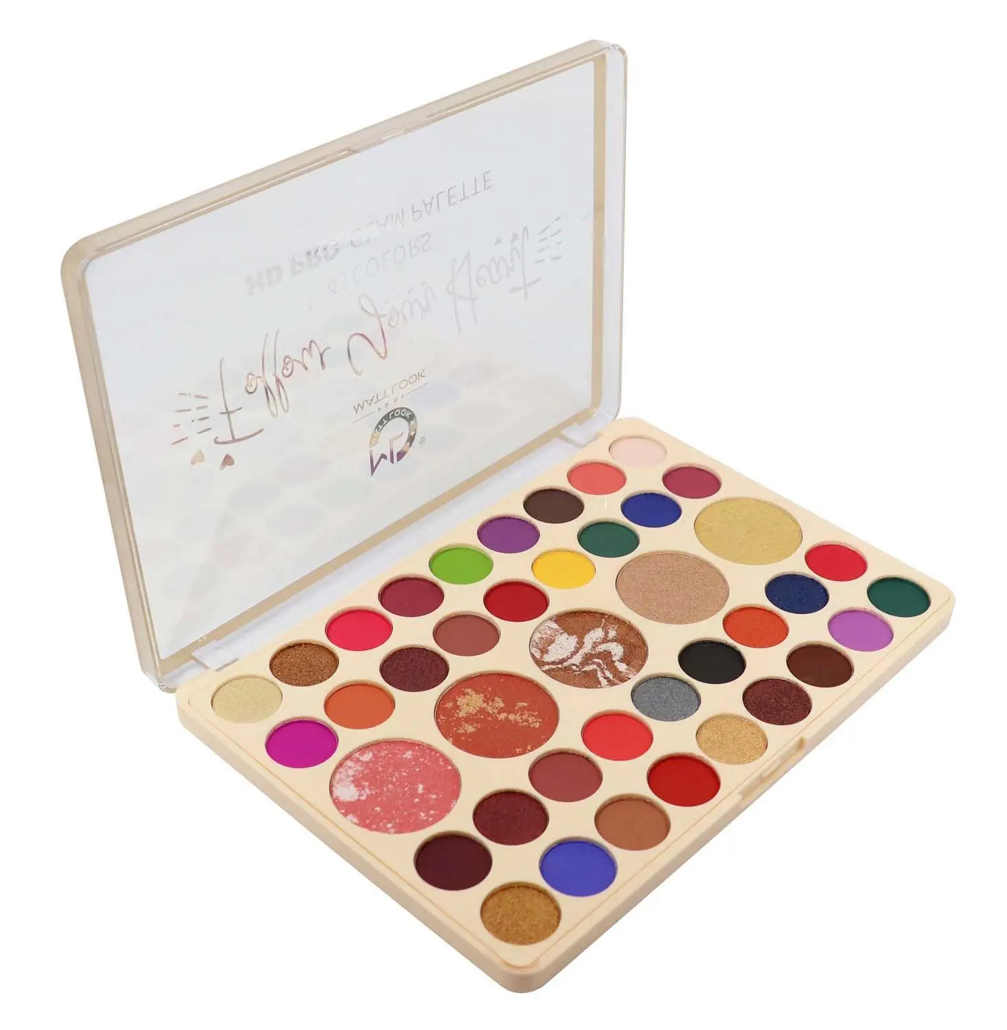 Matt look 41 Colours HD PRO Glam Palette, Multicolor-1 (41.6g)